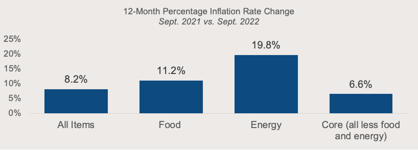 12 Month Percentage Inflation Rate Change