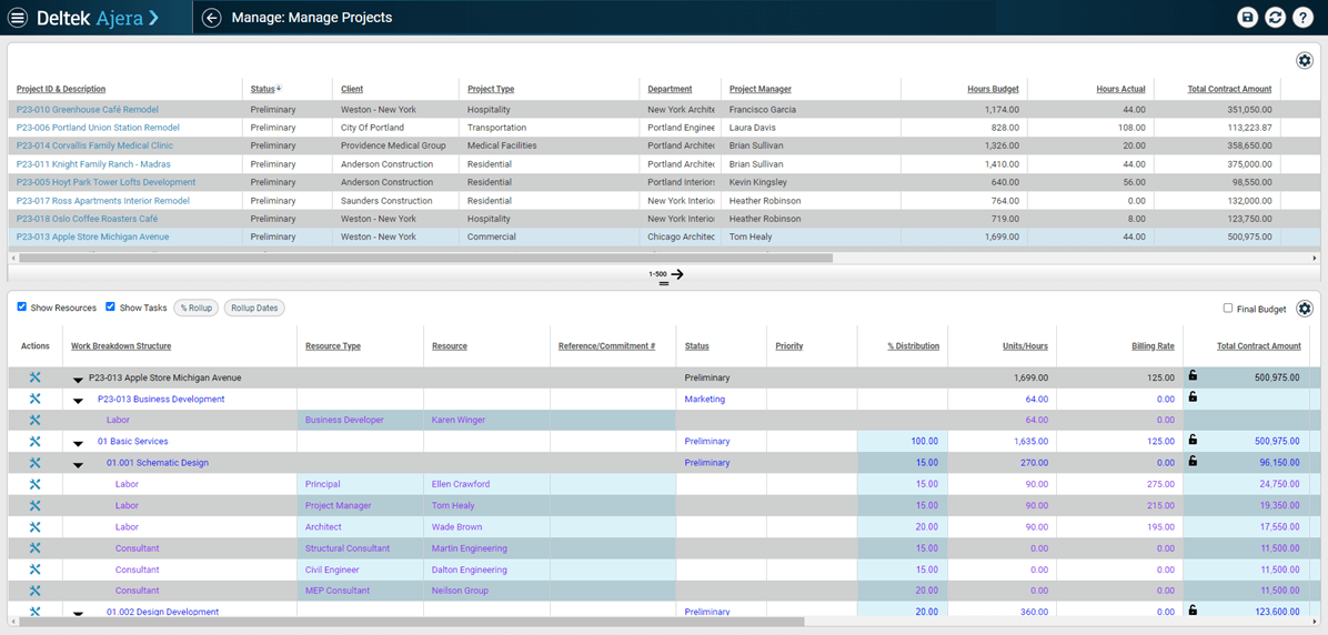 Manage Projects