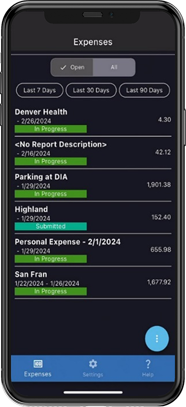 Mobile Expense App