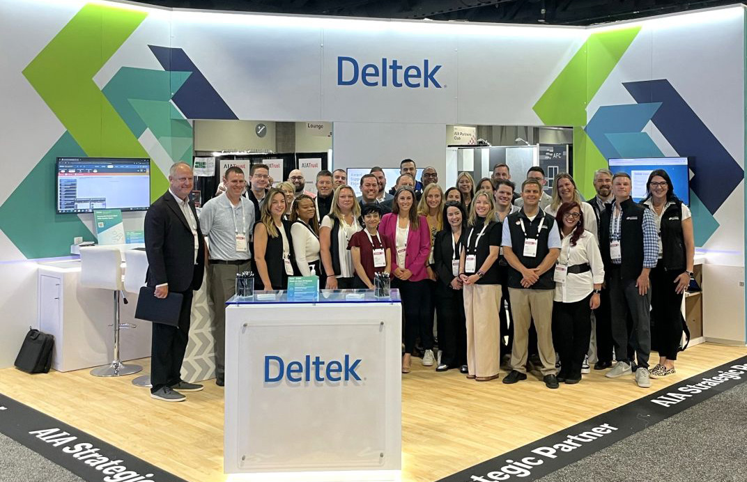 Deltek booth at AIA24
