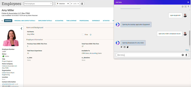 Access hub records instantly with Ask Dela’s natural language capabilities