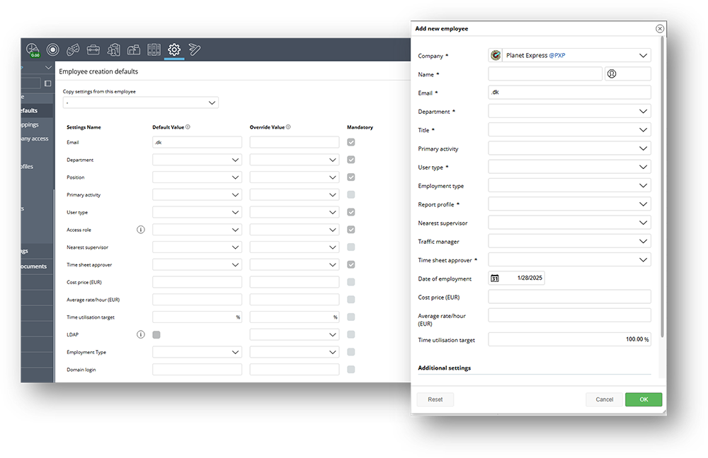 Employee Config