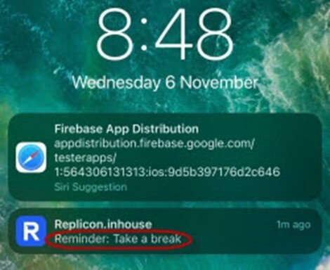 Replicon’s Break Reminder Notifications