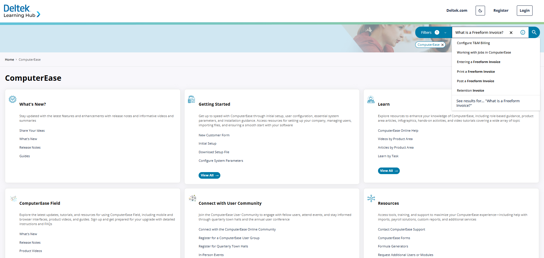 Screenshot of DLH