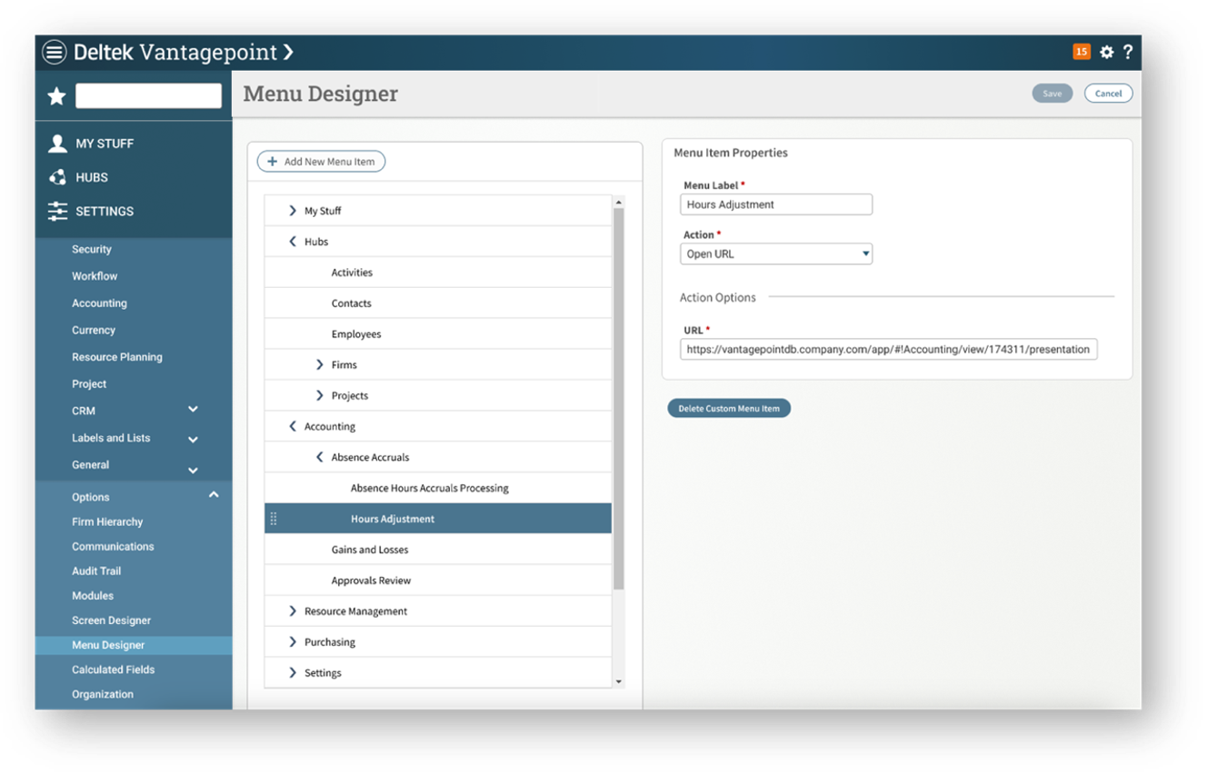 Deltek Vantagepoint new feature to make navigation simpler and more intuitive for every team