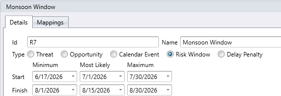 Risk Window