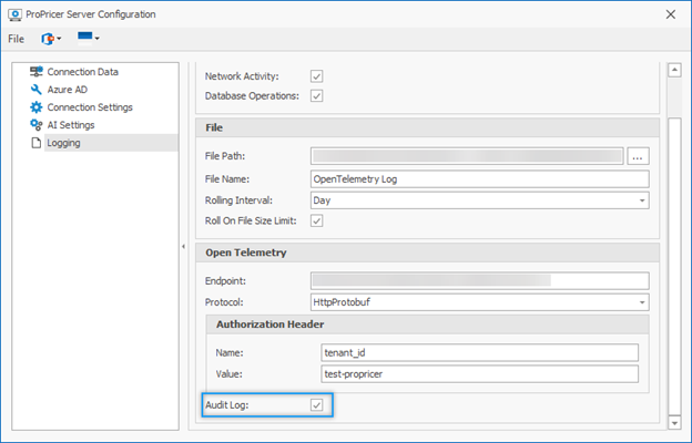 Audit Log for OpenTelemetry