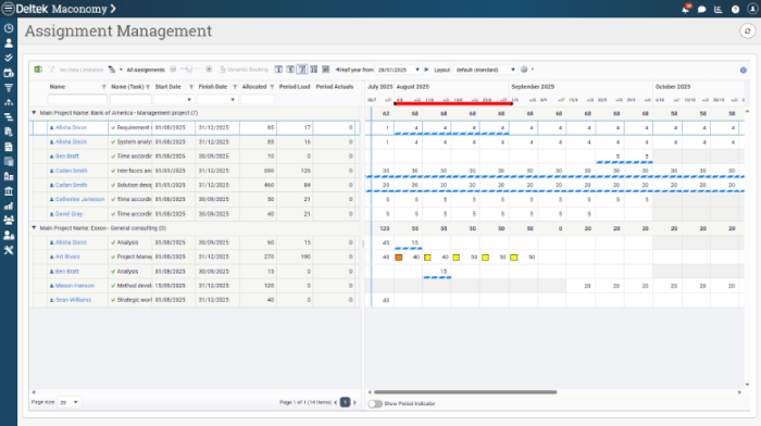 Get broader planning visibility with the new assignment management web component