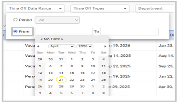 Flexible Date Filtering for Payroll Time Off Data Analysis