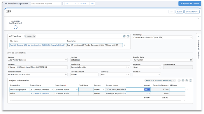 ICR captures PO numbers from AP invoices automatically; no more manual keying.