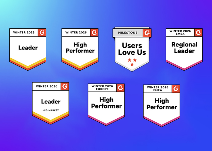 A sample of G2 Winter 2026 Badges for Replicon Time