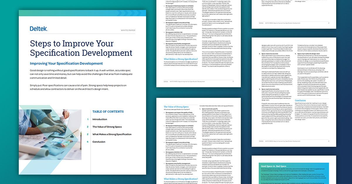 Steps to Improve Specification Development