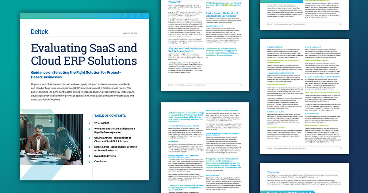 Select the Right SaaS or Cloud ERP for Your Business