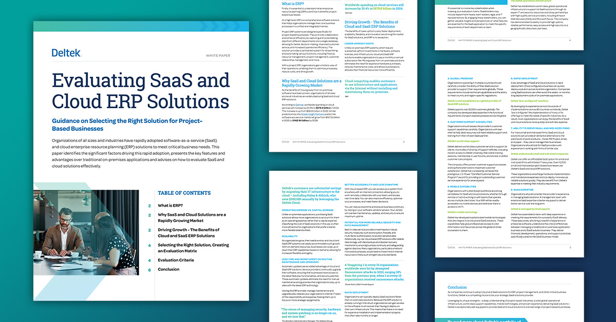 Select the Right SaaS or Cloud ERP for Your Business