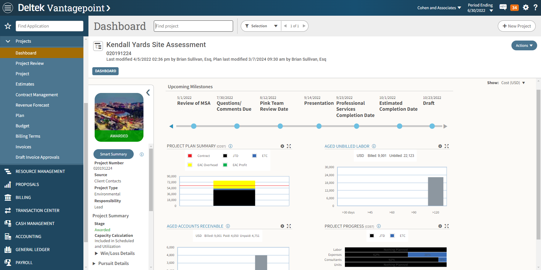 project erp components project management