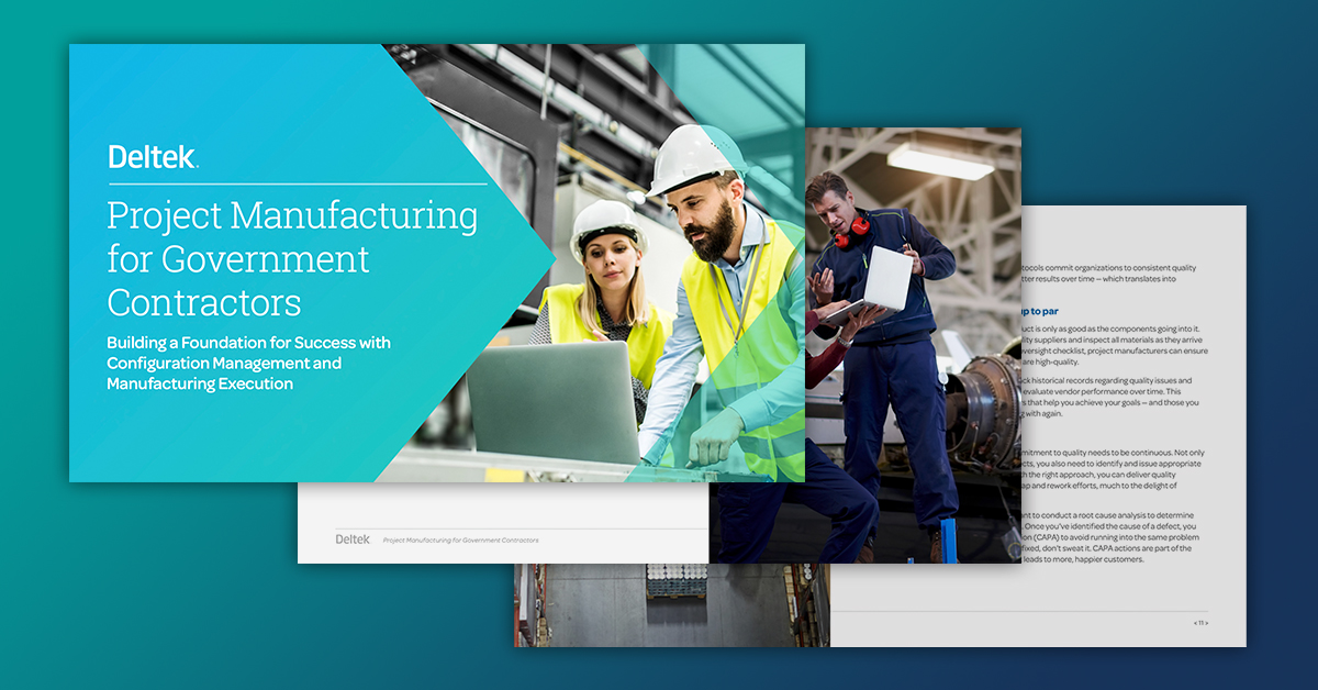 Build a Foundation for Success in Project Manufacturing