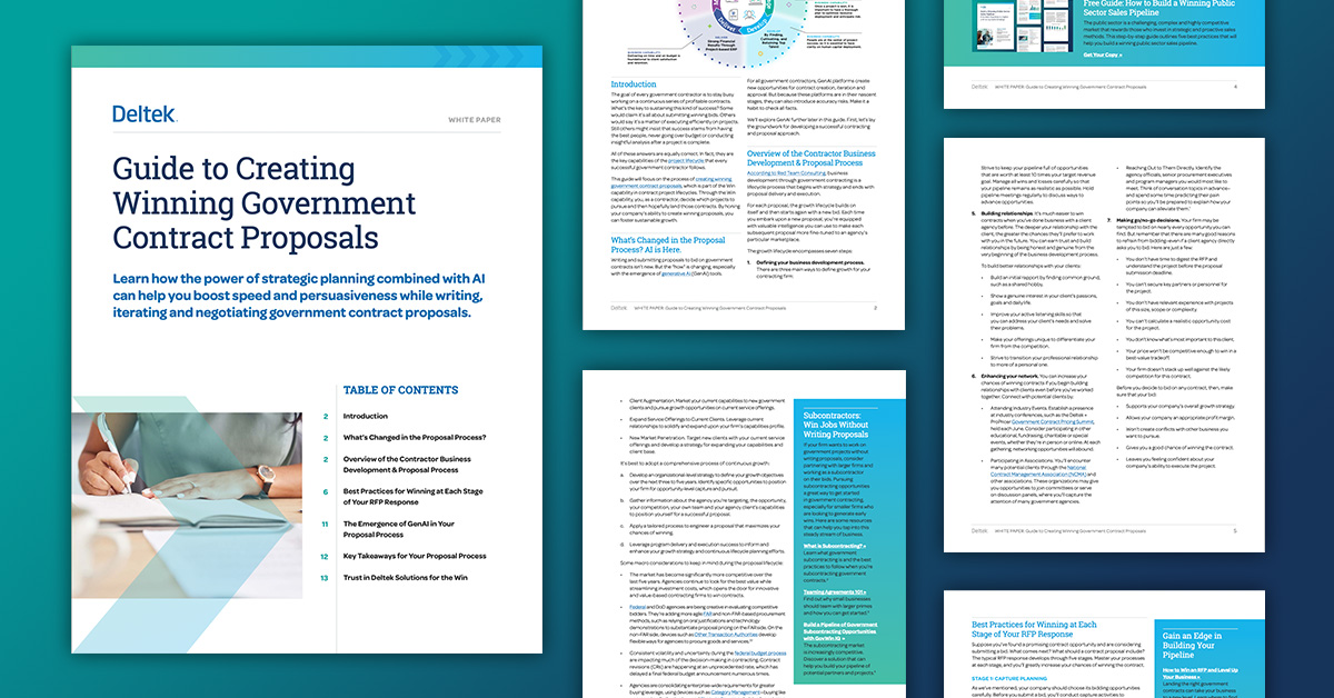 FREE GUIDE: How to Create Winning Government Contract Proposals