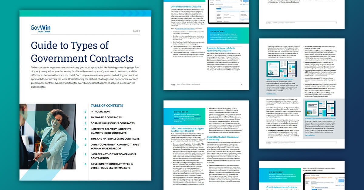 Guide to Government Contract Types