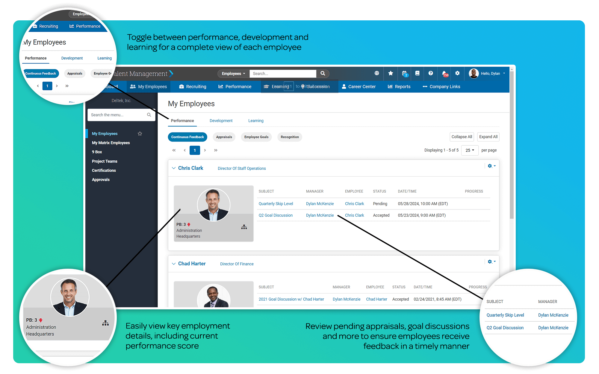 Deltek Talent Management features
