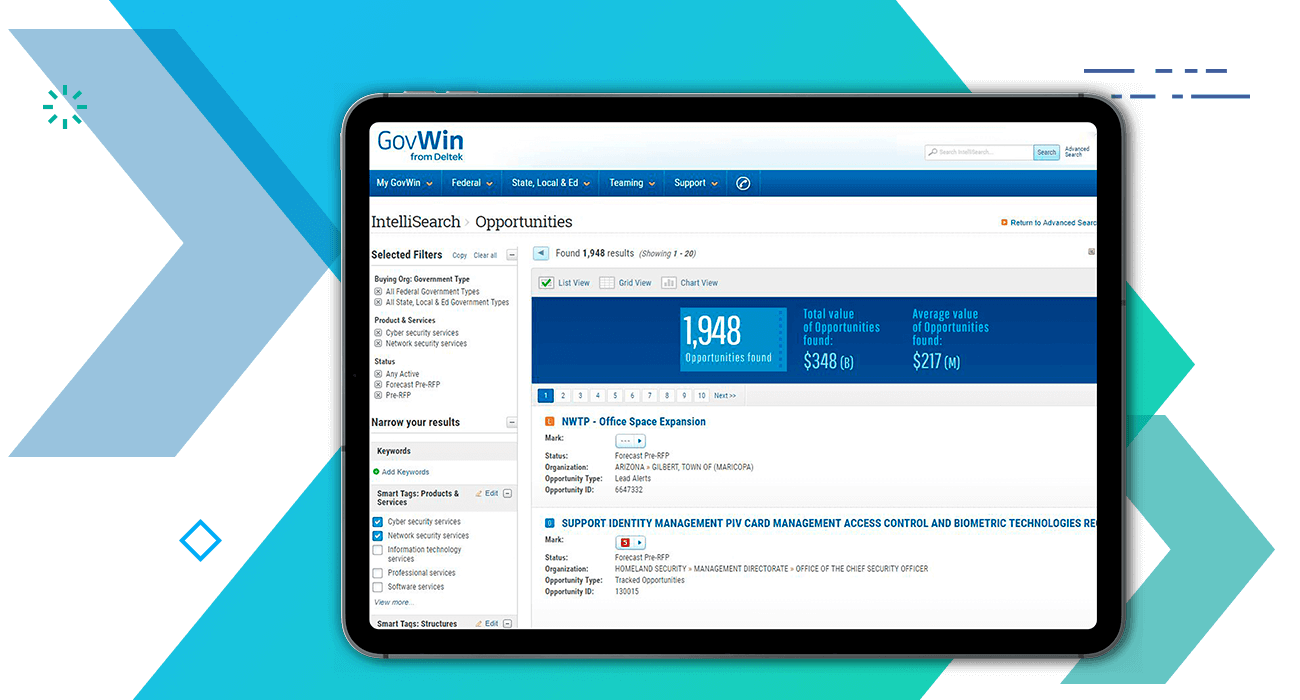Find & Win More Federal Government Contracts with GovWin IQ