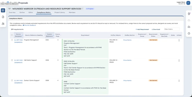 Compliance Matrix