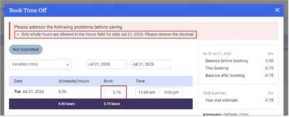 Multi-Day Booking Validation