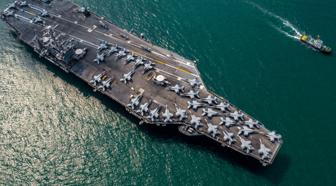 American navy aircraft carrier
