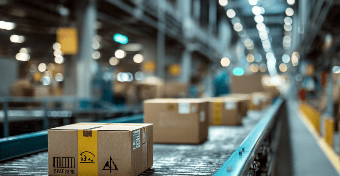 Box on Conveyor – Midjourney AI