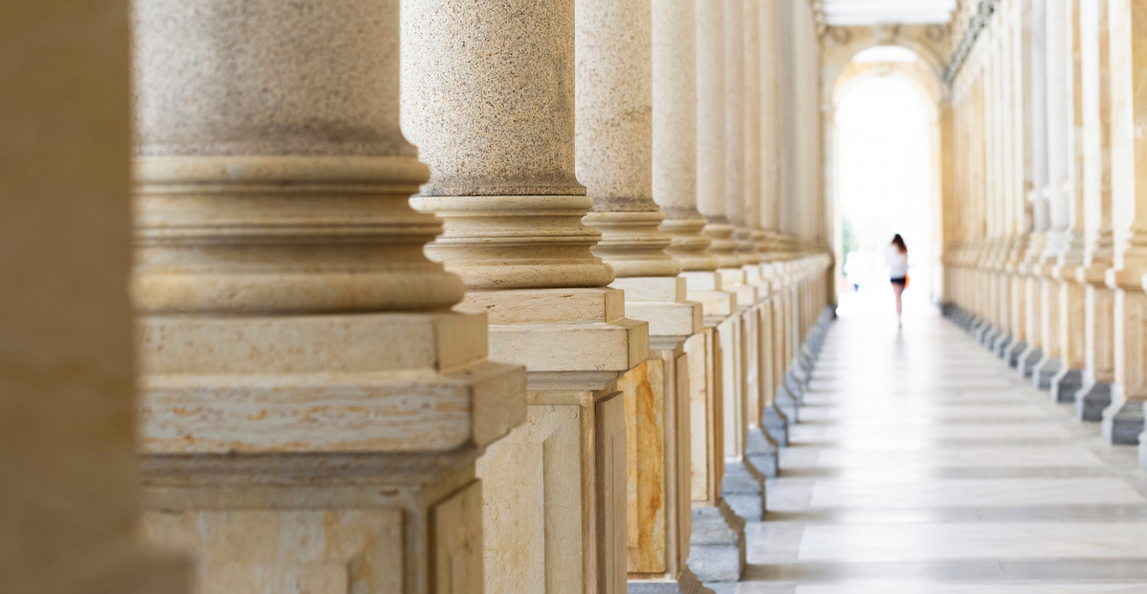 pillars of government building
