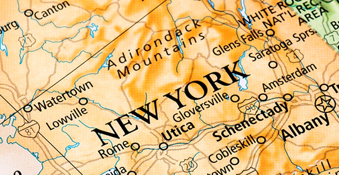 map of state of new york