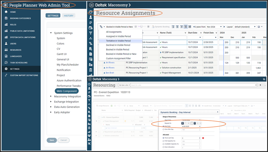 Streamline resource planning with enhanced assignment management, usability upgrades, and expanded web admin tools