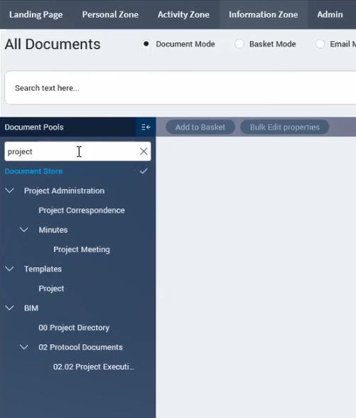 Deltek PIM_DMS Filter Pools