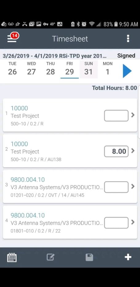 Costpoint Time Mobile App