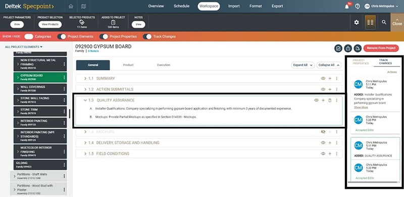 Quickly review suggested edits and easily accept or reject changes to keep your project on schedule.