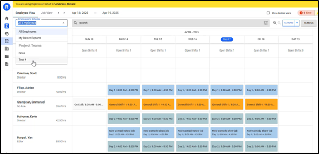 Simplified Shift Scheduling