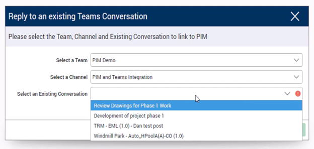 Share and manage PIM documents securely within Microsoft Teams