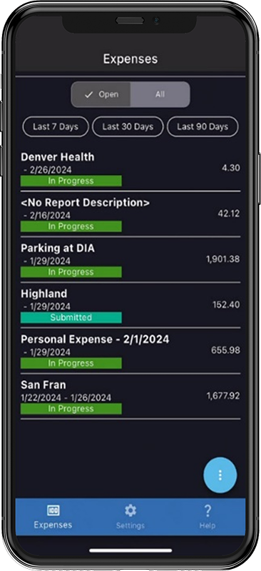 Mobile Expense App
