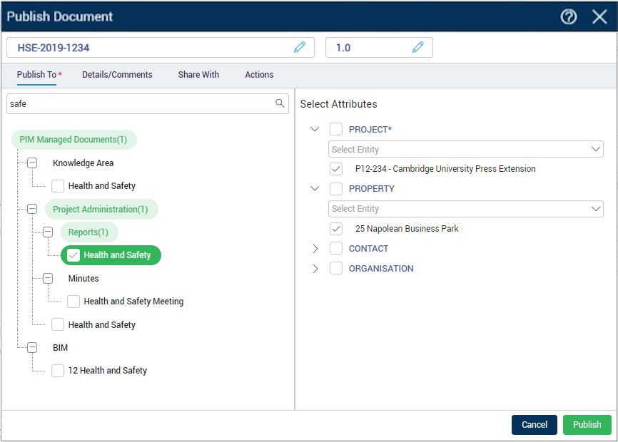 Deltek PIM Document Pool Search