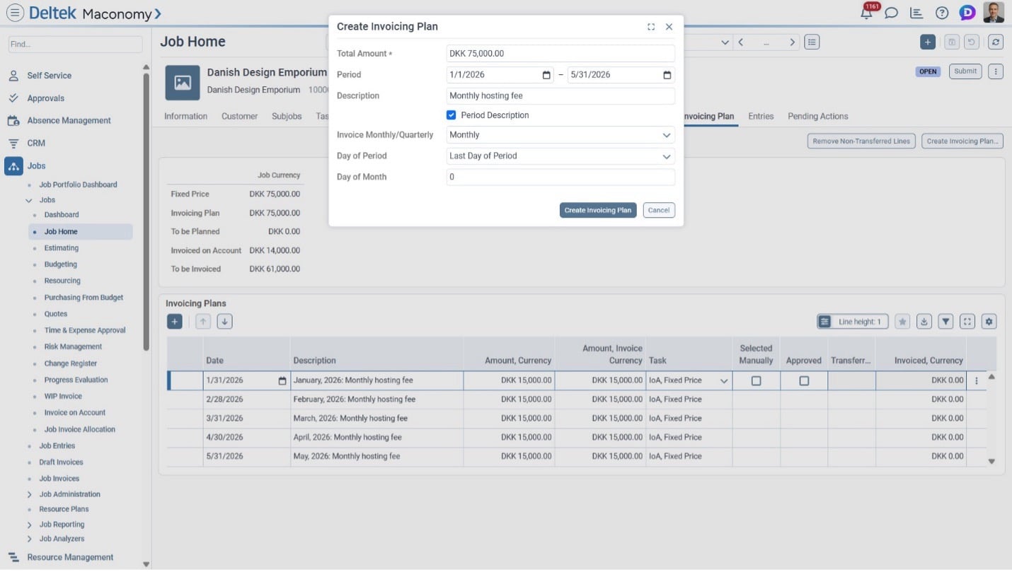 Invoice Plan