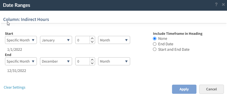 vantagepoint dashboard improvements