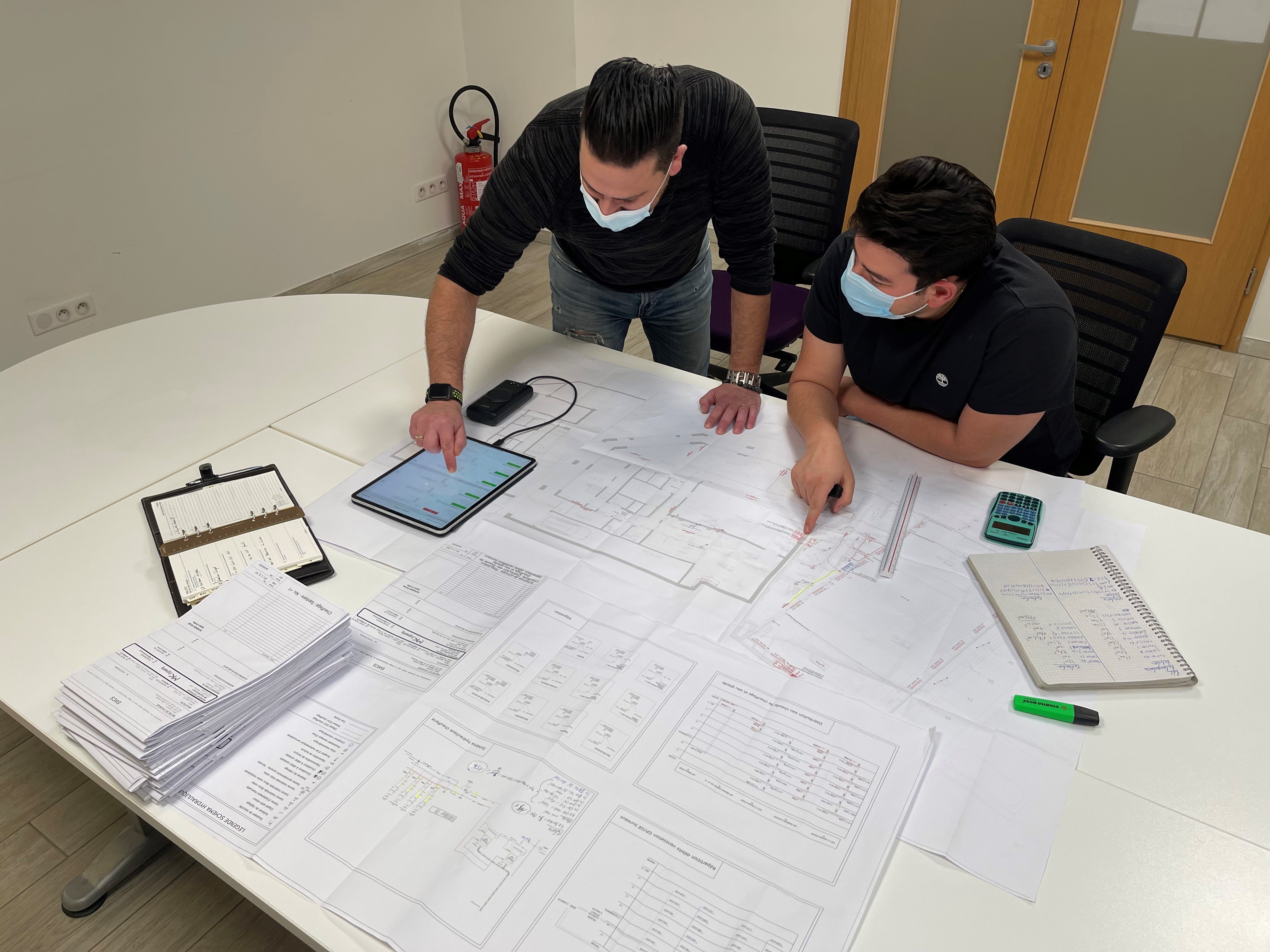 Sotrelco employees using Deltek ArchiSnapper App