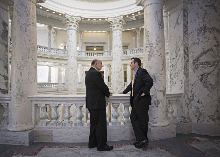 Two People Talking