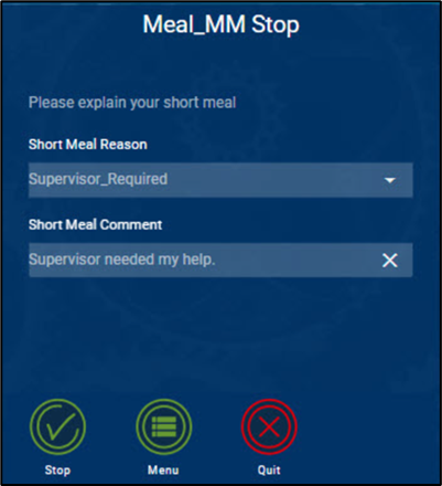 Meal Updates