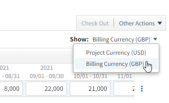 Vantagepoint Revenue Forecasting