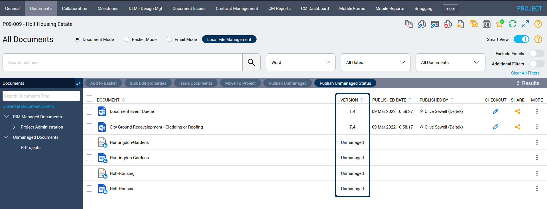 Deltek PIM, Universal Document Control