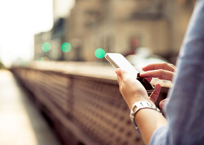 Professional Accessing Time and Expense Management on Mobile Device