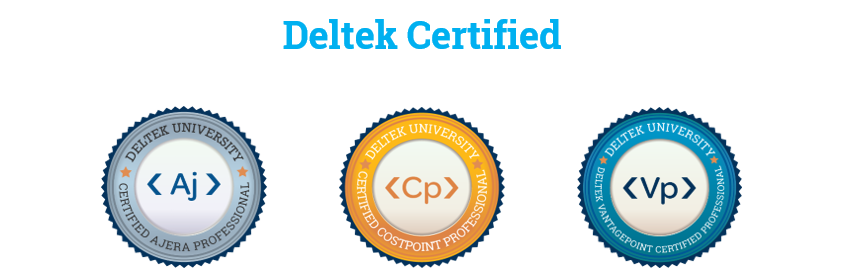 Deltek Certification Badges