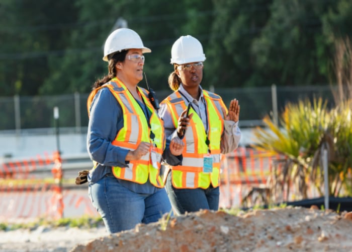 Womans in Construction work