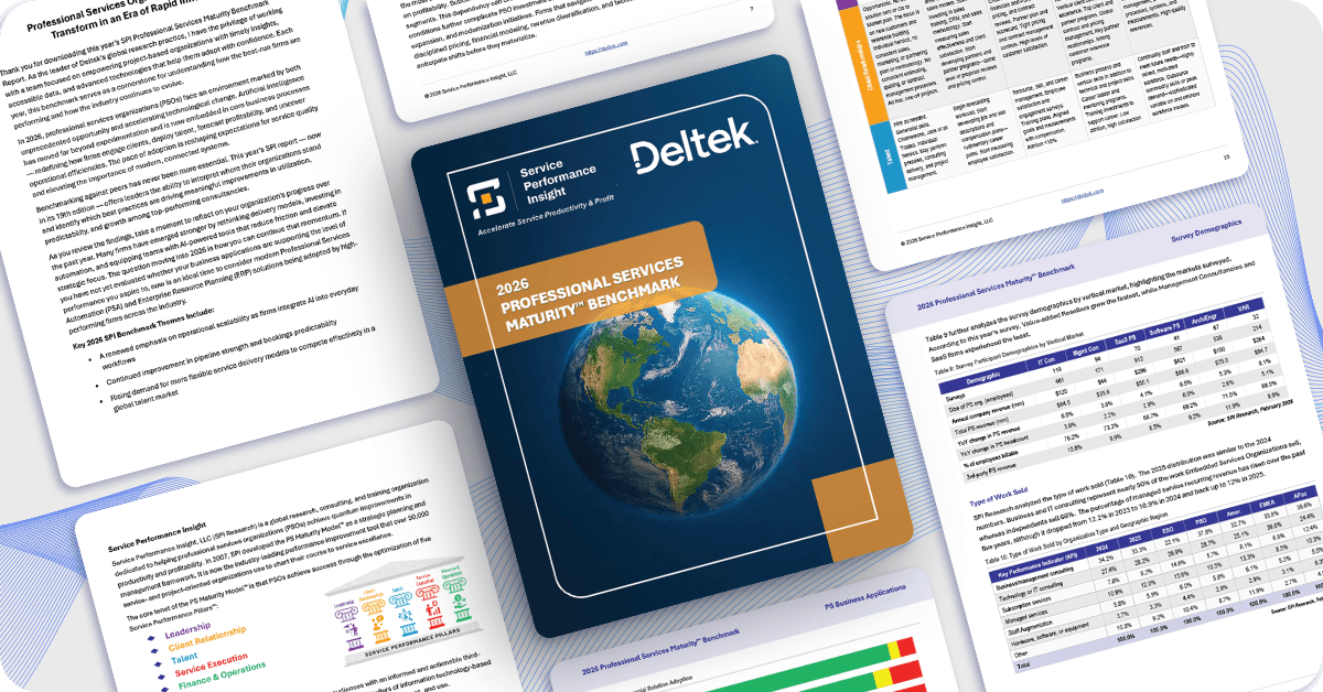 2026 Professional Services Maturity Benchmark Report