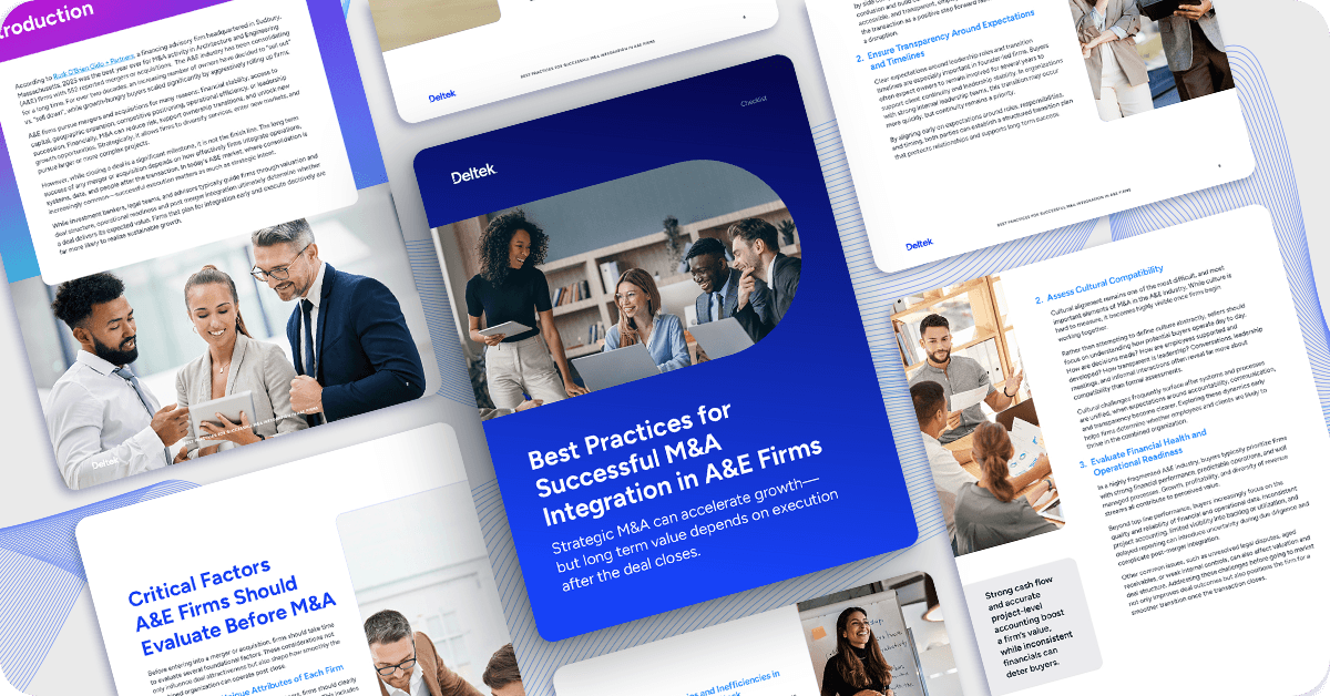Best Practices for M&A in A&E Firms
